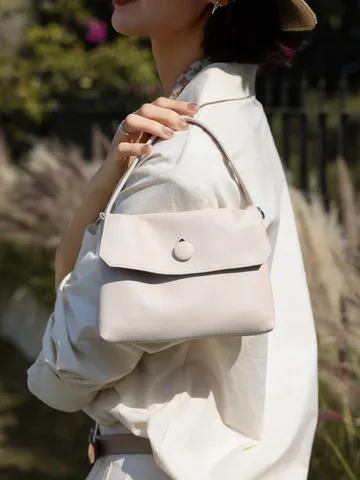 Genuine Leather Women Handbag Top Layer Cowhide Shoulder Crossbody Bag Classic Commute Casual Daily Purse Satchel Bag