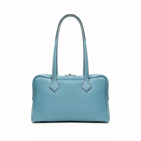Luxury Genuine Leather Boston Pillow Bag Top Layer Cowhide Women Shoulder Crossbody Bag Daily Commuter Handbag