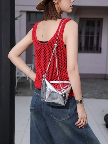 Minimalist Top Layer Cowhide Leather Shoulder Bag Women Fashion Casual Mini Crossbody Bag Daily Small Handbag