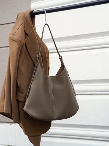 Echtes Rindsleder Tragetasche Für Frauen Große Kapazität Lässige Hobo Umhängetasche Vintage Weiches Leder Handtasche Tägliches Pendeln