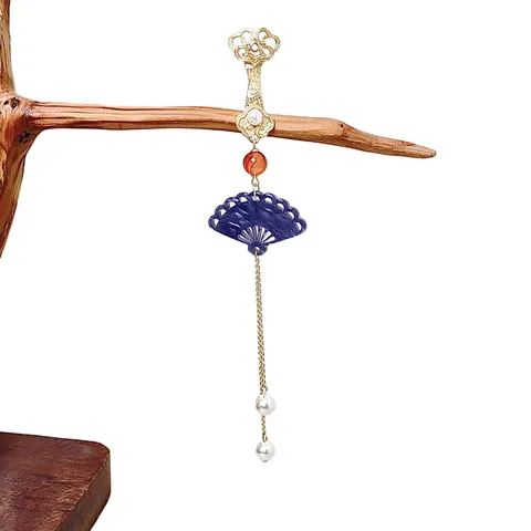 Chinese Style Copper Ruyi Tassel Hanfu Cheongsam Pendant Elegant Retro Decorative Accessory Women Fashion Jewelry