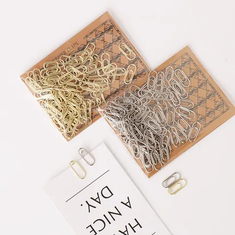 Mini Metal Paper Clips Cute Shaped Bookmarks Electroplated Office School Document Organizing Clips Stationery