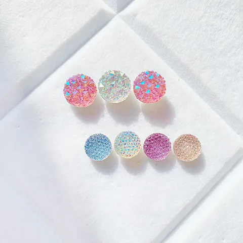 Cute Transparent Color Glitter Push Pins Cork Board Photo Wall Thumbtacks Creative Plastic Stationery Pushpins