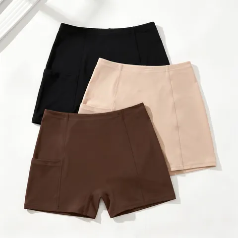 Mujer Talle Alto Sin Costuras Pantalón Moldeador Control Abdomen Levanta Glúteos Short Reductor