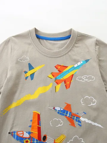 Completo da Tuta Estivo in Cotone per Bambini Stile Occidentale Manica Corta Stampata Top E Pantaloncini a Quadri Abbigliamento Sportivo