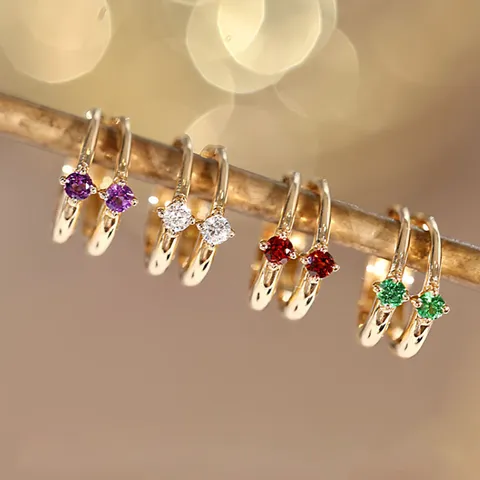 Σκουλαρίκια Ear Cuff από Ασήμι S925 με Ζιρκόνια για Γυναίκες Επίχρυσα 14K Μινιμαλιστικά Κοσμήματα Πολυτελείας