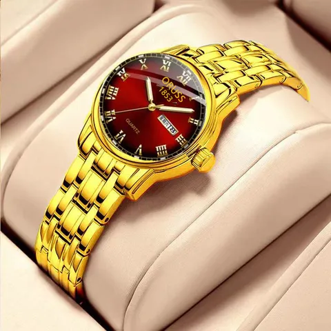 Vintage Elegant Women Quartz Watch Small Round Dial Metal Chain Strap Calendar Display Analog Wristwatch For Ladies Everyday Commute