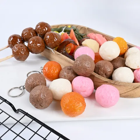 Modello Realistico Di Polpette Di Simulazione In PVC Polpette Per Esposizione In Ristoranti Decorazione