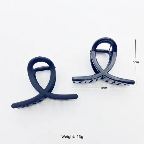 Matte Shark Hair Claw Clip Non Slip Figure 8 Hair Catch Clip Minimalist Hair Styling Accessories For Women Girls