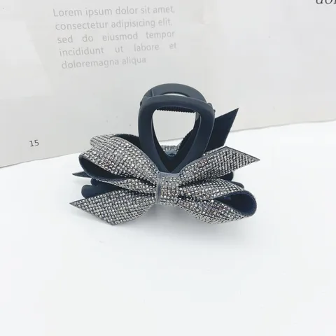 Elegant Rhinestone Bow Hair Claw Clip Crystal Hair Accessories For Women Girls Fashion Hair Styling Tools