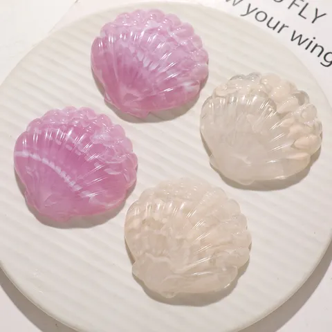 Oceaanstijl Schelp Hars Patch Voor DIY Sieraden Maken Gradiënt Jade Gevoel Schelp Hanger Oorbellen Haaraccessoires