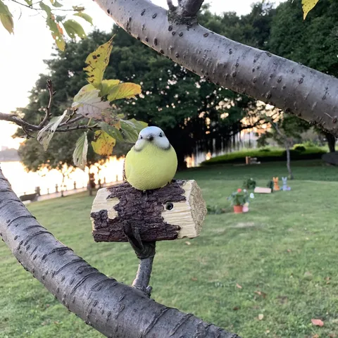 Hars Vogel Uil Beeldje Buiten Tuin Binnenplaats Decor Hars Ambacht Dierlijk Standbeeld Ornament Cadeau
