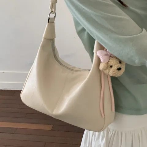 Women's Retro Large Capacity Tote Bag Fashion Casual PU Leather Shoulder Crossbody Commuter Bag