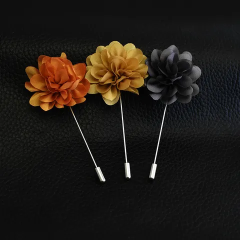 Broche Fleur en Tissu Faite Main Corsage Camélia Rose pour Costume Robe