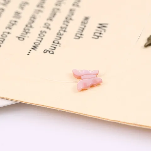 Natural Shell Carved Butterfly Invisible Necklace Transparent Fishing Line Choker Jewelry For Women Gift