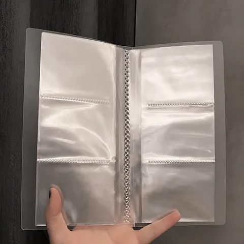 Libro de Almacenamiento de Joyas de PVC Transparente Bolsa de Almacenamiento Clara Portátil Antioxidación para Pendientes Collares Anillos