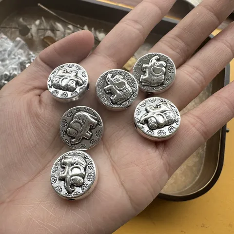 DIY Lega Ganesha Serpente Ciondoli Stile Argento Tibetano Perline Distanziatrici Accessori per la Creazione di Gioielli Fatto a Mano