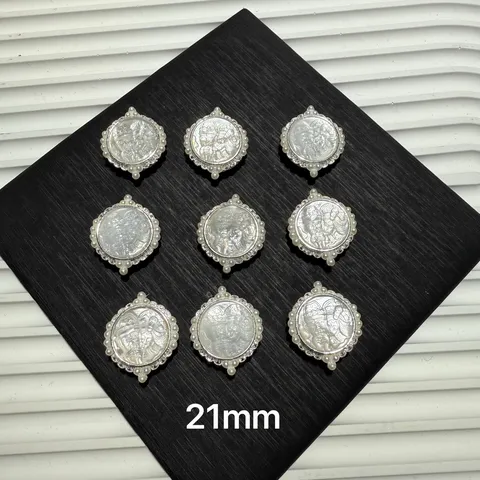 Ciondolo in Perla Naturale Madreperla Lega Placcato Oro Argento Creazione Gioielli Fai da Te Ciondolo Fascino Per Bracciale Collana