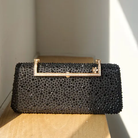 Damen Strass Abendtasche Vintage Krokodil Clutch Tasche Metallverschluss Handtasche Für Hochzeit Party Bankett