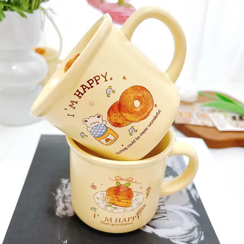 Ins Schattige Cartoon Beer Keramische Mok Met Handvat Koffie En Melk Kop Voor Thuis Dagelijks Gebruik Vrouwen En Studenten Cadeau