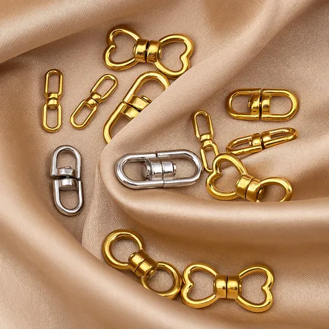 304 Stainless Steel Swivel 8-Shape Buckle 360 Degree Rotating Connector DIY Jewelry Bag Hardware Pet Leash Buckle Accessory