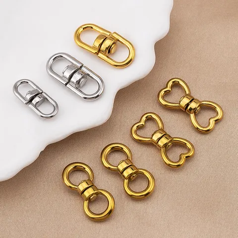 304 Stainless Steel Swivel 8-Shape Buckle 360 Degree Rotating Connector DIY Jewelry Bag Hardware Pet Leash Buckle Accessory
