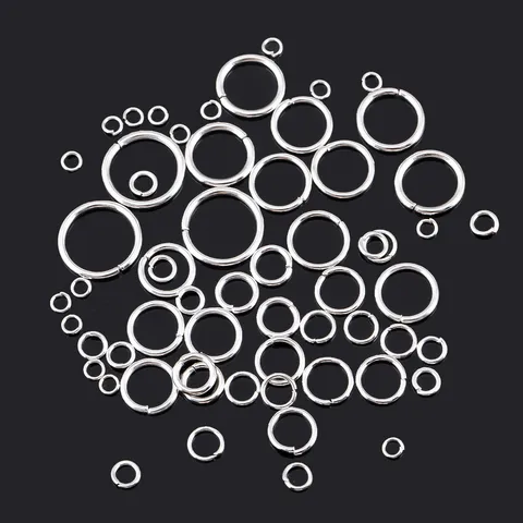 Gold and Silver Mixed Open Jump Rings C Rings DIY Handmade Jewelry Findings Connector Materials for Necklace Bracelet Making