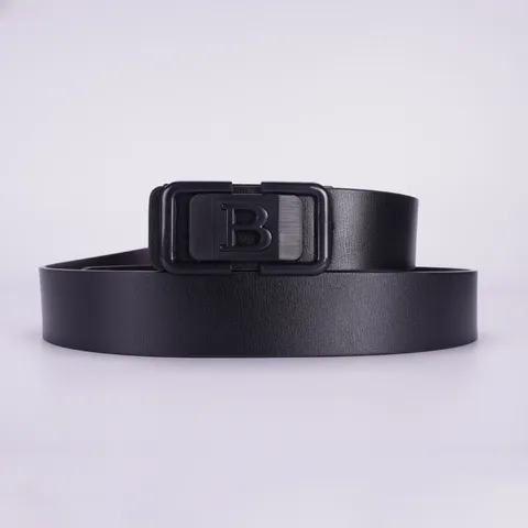 Cinturón Casual de Cuero PU con Hebilla Automática para Hombre Cinturón de Cintura de Negocios Minimalista Diseño de Metal