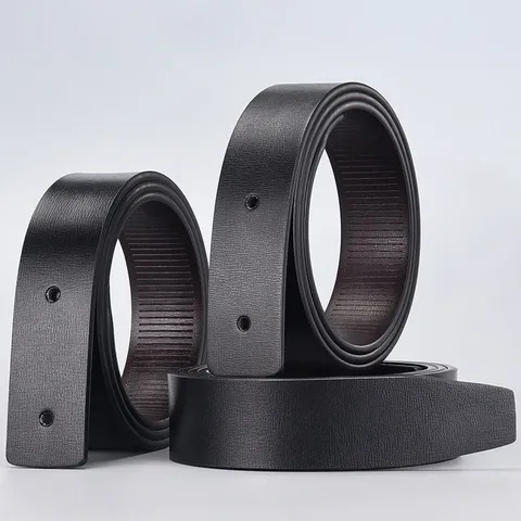 Correa de Cinturón Automática para Hombre Sin Hebilla Cuero Genuino Correa de Repuesto