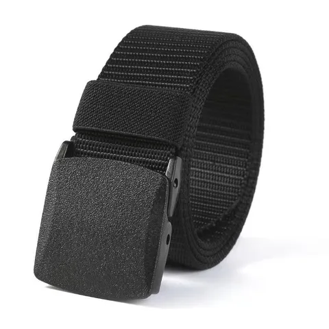 Cinturón de Nylon Táctico Exterior para Hombre No Magnético Seguro Casual de Correa