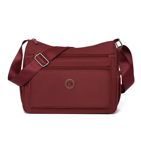 Damen Leichtgewicht Nylon Umhängetasche Mehrfachfach Wasserdichte Schultertasche Lässige Straßentrend Satchel Handtasche Für Den Täglichen Gebrauch