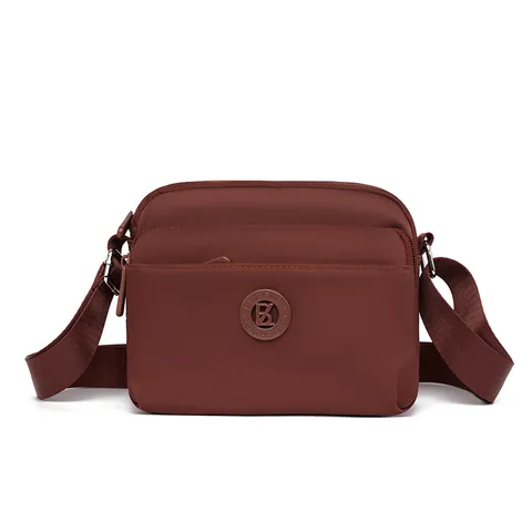 Damen Mode Oxford Gewebe Umhängetasche Lässige Kleine Quadratische Schultertasche Mit Mehreren Reißverschlusstaschen Vielseitige Einfarbige Tasche