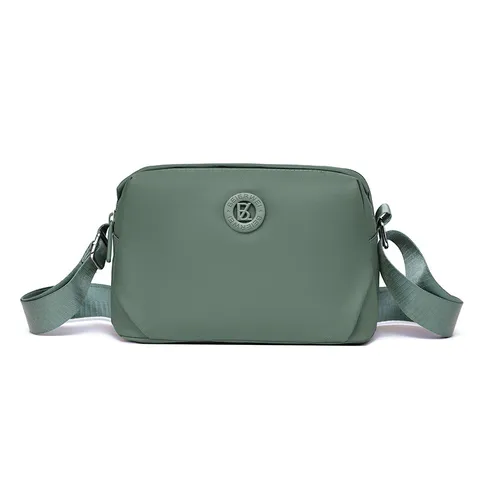 Minimalistische Nylon Umhängetasche Für Damen Leichte Wasserdichte Schultertasche Lässige Einfarbige Pendler Messenger Bag Mit Verstellbarem Riemen