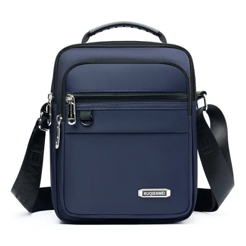 Herren Messenger Bag Lässig Mehrlagige Oxford-Gewebe Umhängetasche Wasserfest Business Reisen Schultertasche Mit Tragegriff