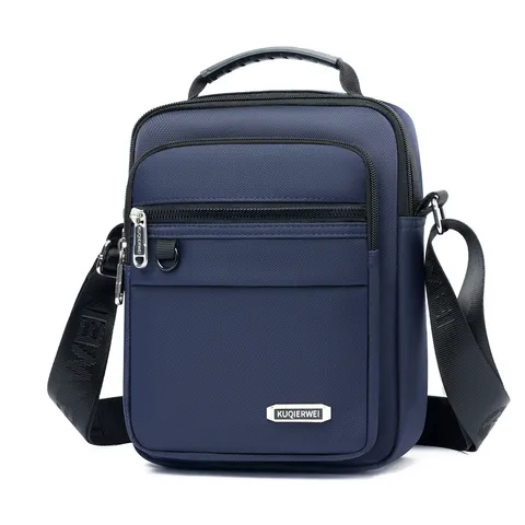 Herren Messenger Bag Lässig Mehrlagige Oxford-Gewebe Umhängetasche Wasserfest Business Reisen Schultertasche Mit Tragegriff