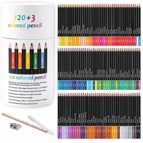 Professional Oil Based Colored Pencils Wood Pencils For Drawing Sketching Art Supplies Coloring And Shading