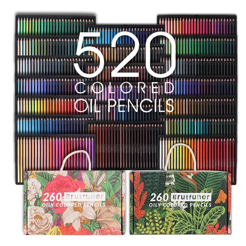Matite Colorate ad Olio Professionali Matite da Disegno a Nucleo Morbido Con Scatola Regalo Portatile Forniture d'Arte per Pittura