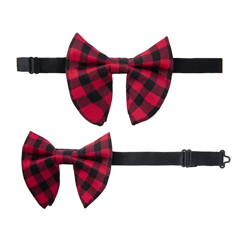 Herren Baumwolle Fliege Einstecktuch Manschettenknöpfe Set Klassisches Karomuster Formelle Hochzeit Anzug Accessoires Geschenk