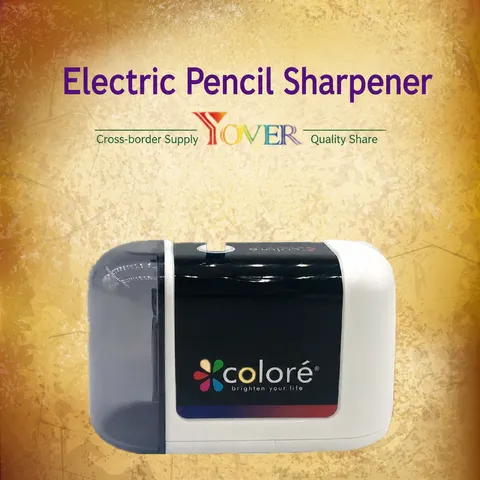 Temperamatite Elettrico Automatico Lama a Spirale Resistente Funzionante a Batteria per Matite Colorate Ufficio Scuola