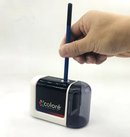 Temperamatite Elettrico Automatico Lama a Spirale Resistente Funzionante a Batteria per Matite Colorate Ufficio Scuola