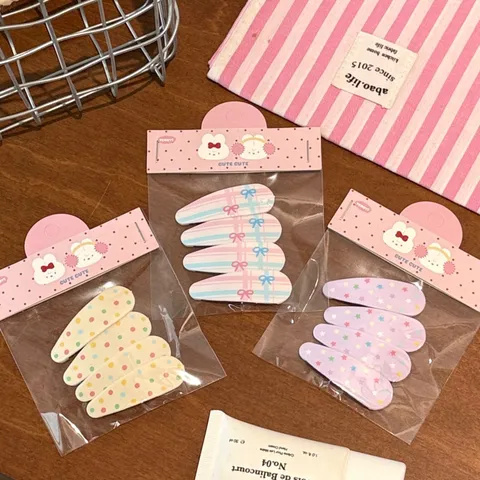 Pinzas para el Cabello Dopamina con Lunares Coloridos Corazón Estrella Lazo Gota de Agua Horquillas BB Dulces Accesorios para el Cabello Niñas