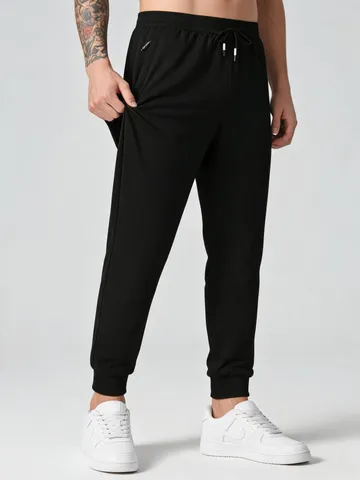 Herren Casual Sport Jogginghose Europäische Größe Sweatpants Kordelzug Elastische Taille Gerade Bein Laufhose Herbst Hose