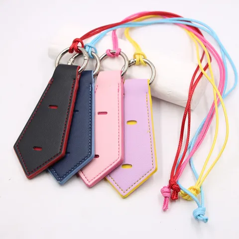 Portable Faux Leather Sunglasses Holder Bag Pendant Necklace Strap For Women Men Multi-functional Glasses Anti-lost Hanging Accessory