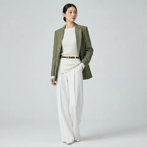 Women's Fashion Genuine Leather Belt Minimalist Casual Dress Belt With Gold Metal Buckle Elegant Waist Belt For Suits Trousers
