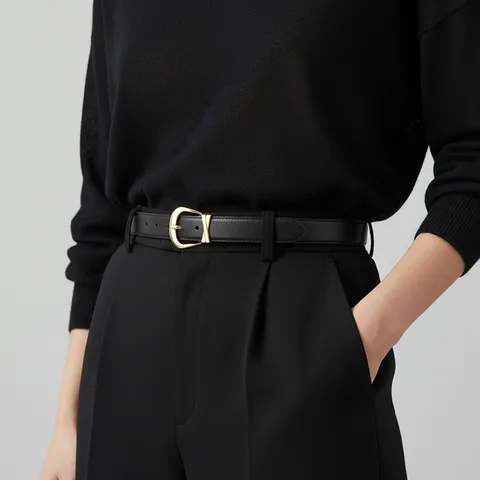 Women Genuine Leather Belt Retro Pin Buckle Cowhide Waist Belt Fashion Versatile Pants Belt Casual Commuting Decor