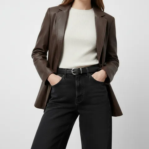 Minimalist Genuine Cowhide Leather Belt For Women Retro Casual Metal Pin Buckle Waist Belt Versatile Daily Waistband