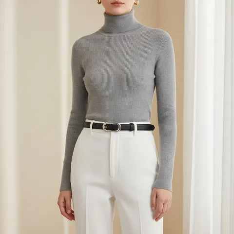 Women Genuine Leather Belt Minimalist Casual All-Match Pin Buckle Metal Irregular Design Pants Waistband Fashion Accessories