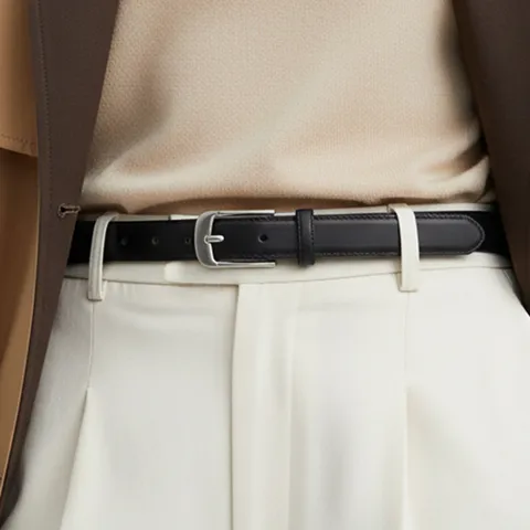 Women Genuine Leather Belt Versatile Casual Jeans Decorative Waistband Retro Pin Buckle Elegant Fashion Ladies Belt