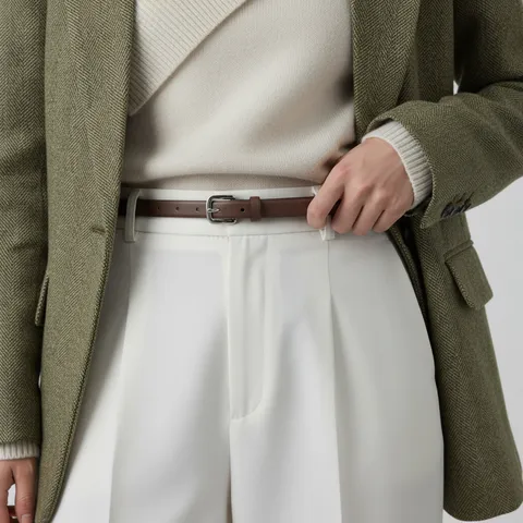 Women's Genuine Leather Belt Top Layer Cowhide Pin Buckle Casual Commute Minimalist Solid Color Decorative Waist Belt