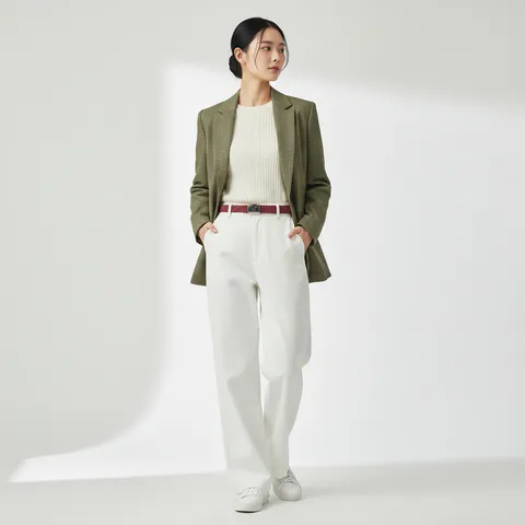 Women Genuine Leather Belt Minimalist Pin Buckle Waistband Versatile Fashion Casual Dress Pants Belt Accessories